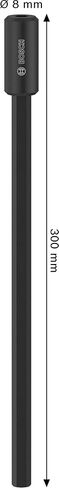 Bosch 1 x Extension Rod for Standard Attachment Holders (Length 300.00 mm, Professional Accessories Drill) in Kuwait