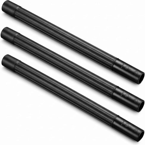 Heavy Duty 1 1/4 Vacuum Extension Wand Tube 19 Inch - Compatible with Shop-Vac Kirby Rainbow Oreck Hoover Ridgid Craftsman and More Wet/Dry Vac - 1.25" 32mm Friction Fit Wands - 3-Pack in Kuwait
