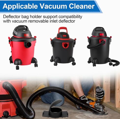 7413197 Vacuum Inlet Deflector Asembly for Shop-Vac Wet/Dry Vacuums | ﻿ Vacuum Dust Bags Holder Dirt Deflector Replacement Part (Black) in Kuwait
