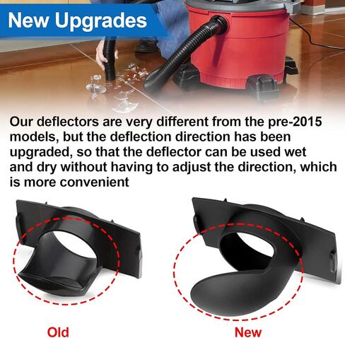 7413197 Vacuum Inlet Deflector Asembly for Shop-Vac Wet/Dry Vacuums | ﻿ Vacuum Dust Bags Holder Dirt Deflector Replacement Part (Black) in Kuwait
