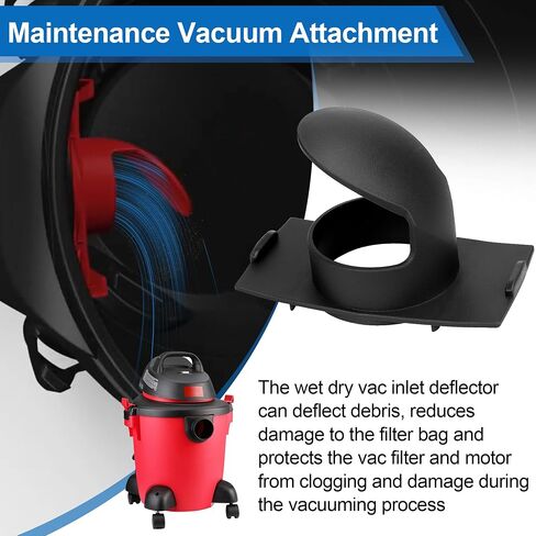 7413197 Vacuum Inlet Deflector Asembly for Shop-Vac Wet/Dry Vacuums | ﻿ Vacuum Dust Bags Holder Dirt Deflector Replacement Part (Black) in Kuwait