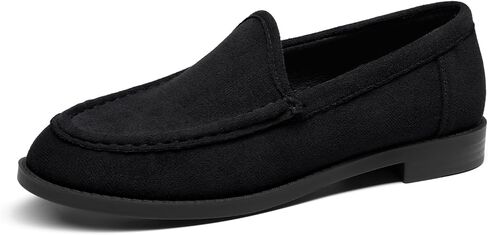 Coutgo Loafers for Women Slip On Flats Closed Toe Business Casual Shoes | Comfortable, Soft, Block Low Heel, Dressy Shoes, Non-Slip, Work, Office, Formal, Shopping in Kuwait