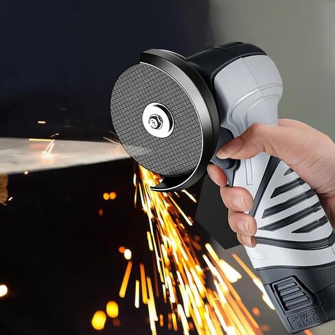 Cordless Brush Angle Grinder Kit, 13000RPM Mini Grinder with 2pcs 16.8V 2000mAh Batteries and 20 Cutting Discs, Power Angle Grinder Tool for Tile Concrete Metal Wood Cutter in Kuwait