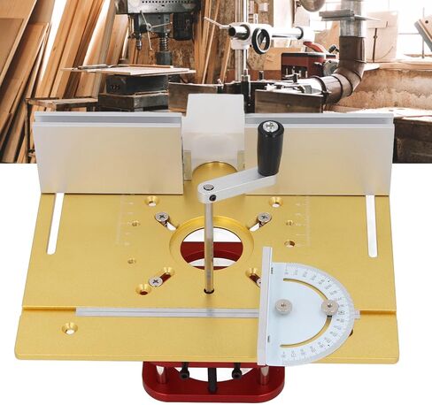 Jeanoko Router Lift System Durable and Versatile Manual Operation for Woodworking with Aluminum Alloy and Stainless Steel Materials for Handcraft Enthusiasts and Professional Woodworkers in Kuwait