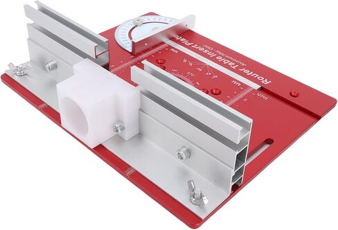 Focket Router Table Insert Plate, Aluminum Alloy Anodized Fits Most Routers Router Plate, Fence with Miter Guide and Fence for Electric Trimmers Woodworking in Kuwait