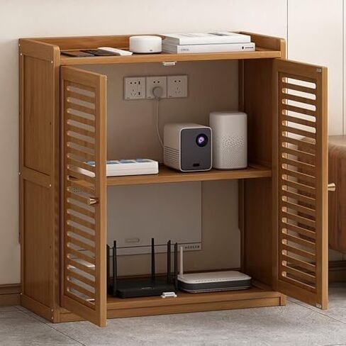 Router Storage Box With Cable Management And Ventilation - Compact Organizer For Network Devices And Electronics in Saudi Arabia