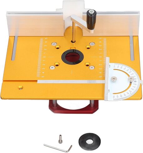Router Lift Kit 0 54mm Lifting Range Aluminum Alloy Base with Insert Plate Fence Sliding Ruler for 64 65mm Trimming Milling Machines Complete Woodworking System in Kuwait