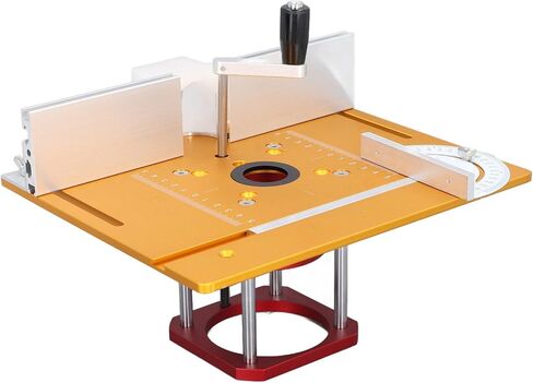 Router Lift Kit 0 54mm Lifting Range Aluminum Alloy Base with Insert Plate Fence Sliding Ruler for 64 65mm Trimming Milling Machines Complete Woodworking System in Kuwait