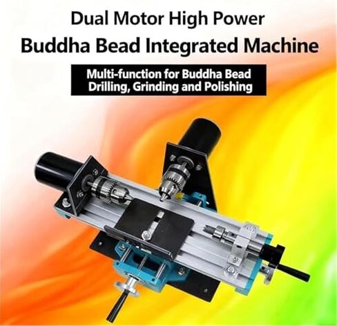 220v 400W Micro-Bead Metal Lathe, 7000RPM DIY Electric Wood Bead Bench Drill, high-Precision milling Machine with 7-Speed Adjustment,for Machining Precision Parts in Kuwait