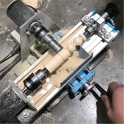 220v 400W Micro-Bead Metal Lathe, 7000RPM DIY Electric Wood Bead Bench Drill, high-Precision milling Machine with 7-Speed Adjustment,for Machining Precision Parts in Kuwait