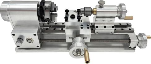 110V Mini Lathe Multifunctional Home Woodworking Small Lathe 80W Brushless Motor Small Lathe for DIY Crafts, Model Making(110V 2800RPM) in Kuwait