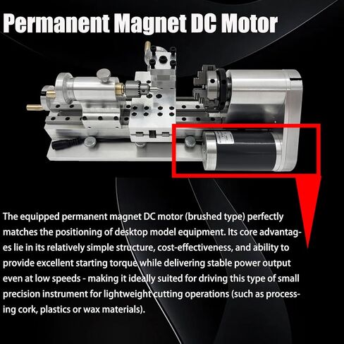 110V Mini Lathe Multifunctional Home Woodworking Small Lathe 80W Brushless Motor Small Lathe for DIY Crafts, Model Making(110V 2800RPM) in Kuwait