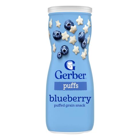 Gerber Baby Snacks Puffs, Blueberry, 1.48 Ounce (Pack of 6) in Kuwait