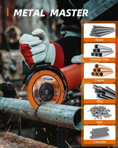 2 Pack Cut Off Wheels 4 1/2 Inch with 7/8" Arbor, Angle Grinder Cutting Disc, Diamond Cutting Wheel with 5000+ Cuts on INOX, Rebar, Angle Iron and Steel in Kuwait