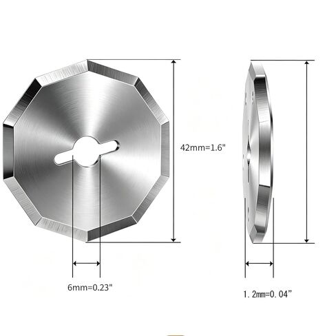 2PCS Replacement Rotary Blades for Cardboard Box Cutter Electric Scissors Compatible for WorxZipsnip Expedman, Snapfresh LKCTB NoHitu and More in Kuwait