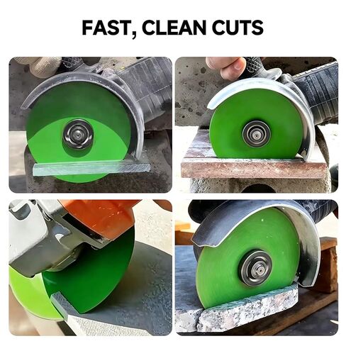 5-Pack 4.5 Inch Tile Cutter Diamond Saw Blade for Angle Grinder, Cutting Wheel for Glass Tile Porcelain and Ceramic, for Precise Clean Cuts, Includes 2 Bonus Metal Cutting Discs in Kuwait