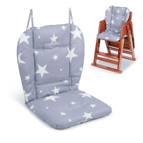 High Chair Pad, Exquisite and Beautiful Baby/highchair/seat Cushion Pad，Comfortable and Soft, Suitable for The High Chair and Stroller in The Picture(Blue Background Stars Pattern) in Saudi Arabia