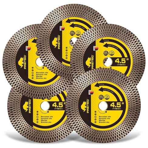 Diamond Saw Blades, 4 1/2" Tile Blade for Angle Grinder, 4.5" Diamond Saw Blades for Cutting & Grinding Porcelain, Granite, Marble, 7/8"-20mm Arbor-2PCS in Kuwait