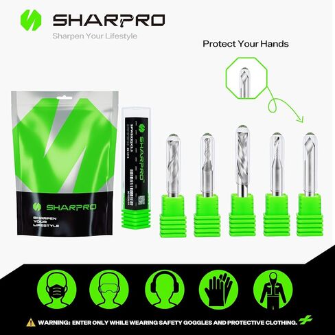 CNC Bit Set, Router Bit Set 1/4 Shank, 5PCS Starter Router Bit Set | Designed for beginners and experienced users, covering everyday CNC routing, carving and cutting tasks in Kuwait