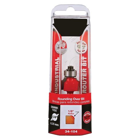 34-104 Router Bits for Freud, Radius Rounding Over Bit with Shield Coating and Quadra Cut Design for Flawless Finish - 2 Cutters, 1/4" Shank Dia., 1/8" Radius, 2-3/16" Length in Saudi Arabia