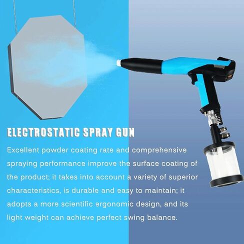 Portable Powder Coating Gun with Control Panel; electrostatic Powder Coating for DIY Projects Involving Furniture, cabinets, Fences, Walls, Doors, and Garden Chairs in Kuwait