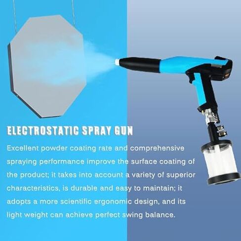 Portable electrostatic Powder Coating Machine kit (with smart Control Panel), for DIY Furniture, cabinets, Fences, Walls, and Garden Chairs. in Kuwait