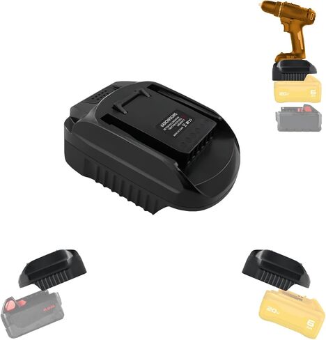 for DeWalt and for Milwaukee Battery Adapter, Compatible with M18 and for DeWat 20V 60V Lthium Battery (Power for Worx 20V USA Version Tools) in Saudi Arabia