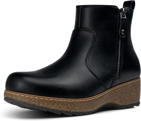 Womens Ankle Boots Comfortable: Arch Support for All Day Wear | Memory Foam Cushioned Classic Low Heel Zipper Non Slip Casual Work Walking Fall Womens Booties 2026 in Kuwait