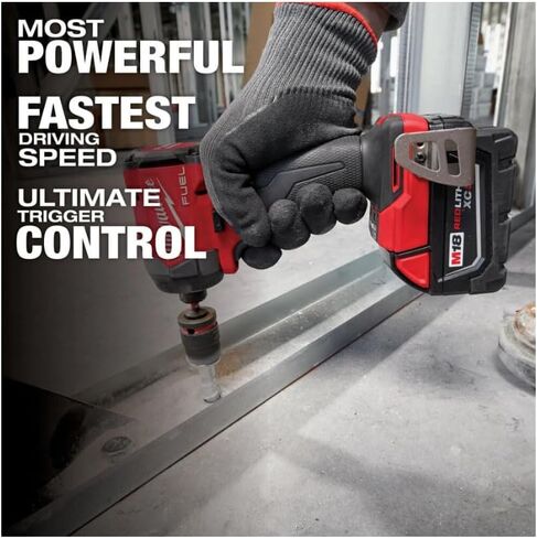 Milwaukee M18 FUEL 18-Volt Lithium-Ion Brushless Cordless Combo Kit with Two 5.0 Ah Batteries, 1 Charger, 2 Tool Bags (7-Tool) in Kuwait