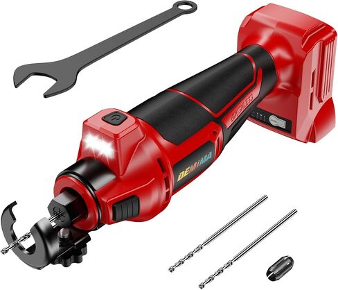 Cordless Drywall Cut-Out Tool Compatible with Dewalt 20V Battery, 3 Speed Adjustable Brushless Rotary Saw with Up to 30000 RPM, Compact Spiral Saw Kit for Wood,Drywall,Tiles,plastic, (Tool Only) in Kuwait