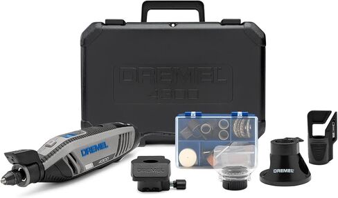Dremel 4300 5 Thirds Rotary Tool (2 Items) | Includes Dremel 4300-5/40 Kit, 40 Accessories) Plus 225-02 Flex Shaft, 120V, 1.8a, 5, 000-35, 000 Rpm in Kuwait