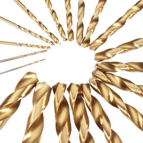 29pcs Titanium Coated Twist Drill Bits Set 1/16-1/2 Inch in Kuwait