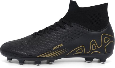 High-Top FG Soccer Cleats Long Studs for Men&Women Breathable Upper Ankle Support Arch Protection Training or Beginners in Kuwait