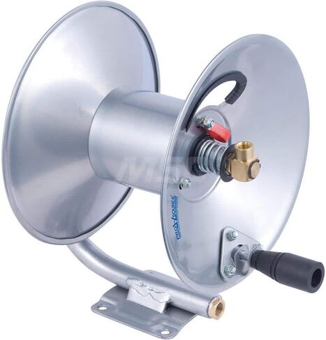 PRO SOURCE Wall Mount Industrial Duty Hand-Crank Air Hose Reel: Accommodates 50 ft Hose in Kuwait