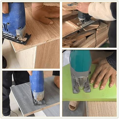 60Pcs Jigsaw Blades Set, Contractor Assorted T Shank Jig Saw Blades, Multi-Purpose HCS/HSS Blades for Cutting Wood/Plastic/PVC/Metal (T118A T118B T101AO T101D T101B T101BR T144D T244D T111D T111C) in Kuwait