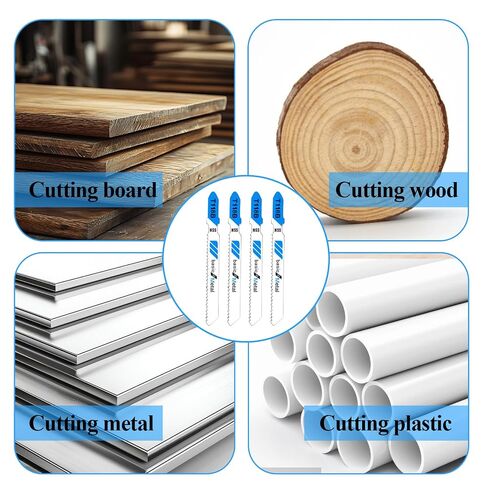 10 Pcs Jigsaw Blades 3 Inch T118B Jig Saw Blades Basic for Metal T Shank Jigsaw Replacement Blade in Kuwait