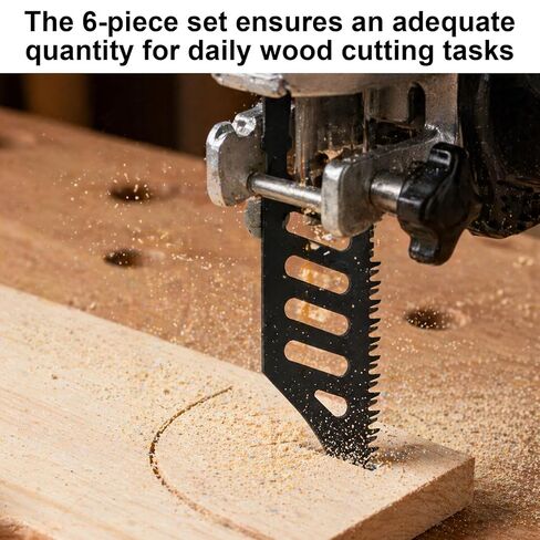 T142HB Jigsaw Blades 6-Pack, T-Shank Saw Blades for Detailed Woodworking, Carbon Steel Jig Saw Blades for Woodworker, Carpenter, DIYer in Kuwait