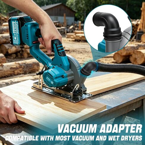 6" Cordless Circular Saw,7000RPM Power Handle Circle Saw with 2 x 6.0Ah Battery & 3 Blades,Brushless Sierra Circular Inalambrica,Cutting Depth 2-1/4"(90°),1-7/16" (45°),Cut Off Tool for Wood Metal PVC in Kuwait
