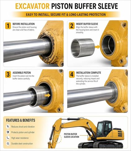 707-71-60870 Hydraulic Cylinder Cushion Bushing for Komatsu | Precision Machined | Stable Cylinder Motion | Direct Replacement | Heavy-Duty Construction | Workshop Ready in Kuwait