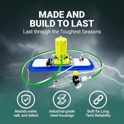 1125 VMSAC Vacuum Mount Air Piston Vibrator - Portable Vibrating Motor with Handheld Controls-Lightweight Vibration Motor, Air Vibrator Mount for Truck Trailers, Farm Hoppers & Bins in Kuwait