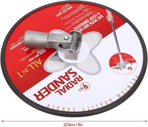 Aramox Extension Pole Sander Kit with 360 Degree Rotating Head 15 Sanding Discs 5 Grits for Drywall Ceiling Wall Sanding in Kuwait
