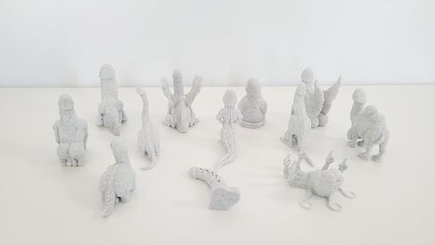 Ultimate Gag Gift Collection - Set of 12 Toys (3" Tall, Marble White) in Kuwait