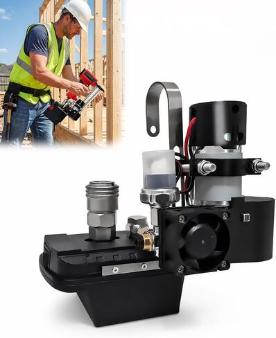 Cordless Portable Air Compressor Pump for Pneumatic Nail Guns, Tank-Free Mini Air Compressor Fit for Miwoqi 18V Batteries (Battery&Nail Gun Not Included), Mobile Air Supply for Trim & Woodworking in Kuwait