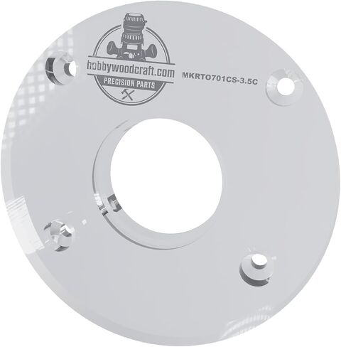 Hobbywoodcraft 3/8″ Thick 3.5″ circle baseplate upgrade with bushing compatibility for RT0701C fixed base in Kuwait