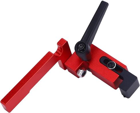Miter Gauge Flip Stop, Adjustable Locking Precision Fence Stop for Woodworking Workshop Anodized Aluminum Alloy Type 75 1 Pack in Kuwait