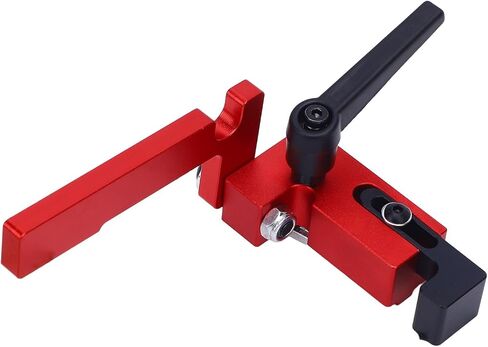 Miter Gauge Flip Stop, Adjustable Locking Precision Fence Stop for Woodworking Workshop Anodized Aluminum Alloy Type 75 1 Pack in Kuwait