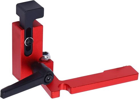 Miter Gauge Flip Stop, Adjustable Locking Precision Fence Stop for Woodworking Workshop Anodized Aluminum Alloy Type 75 1 Pack in Kuwait