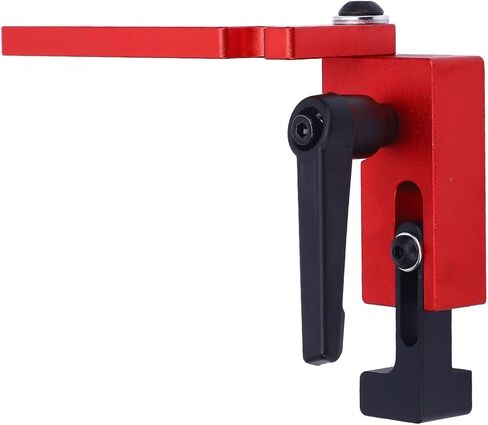 Miter Gauge Flip Stop, Adjustable Locking Precision Fence Stop for Woodworking Workshop Anodized Aluminum Alloy Type 75 1 Pack in Kuwait