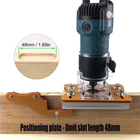 65mm Aluminum Router Table Insert Plate - Universal Fit for Woodworking Tools with Slotting Frame, 0-5cm Board Thickness Support in Kuwait