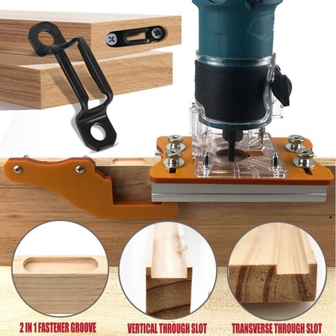 65mm Aluminum Router Table Insert Plate - Universal Fit for Woodworking Tools with Slotting Frame, 0-5cm Board Thickness Support in Kuwait